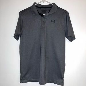 Size Small Mens Grey Under Armour Golf Polo Shirt